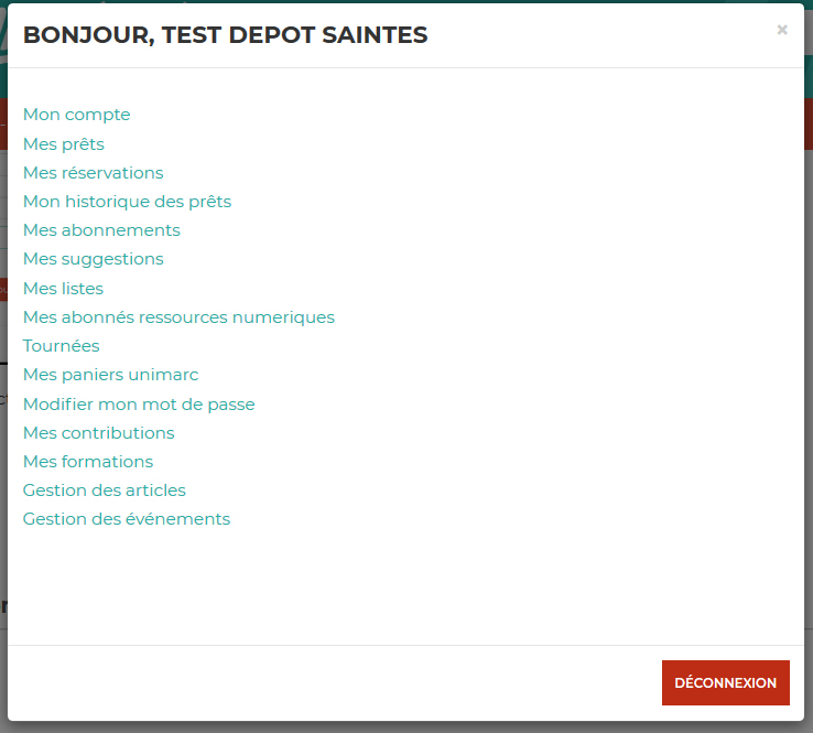 compte emprunteur